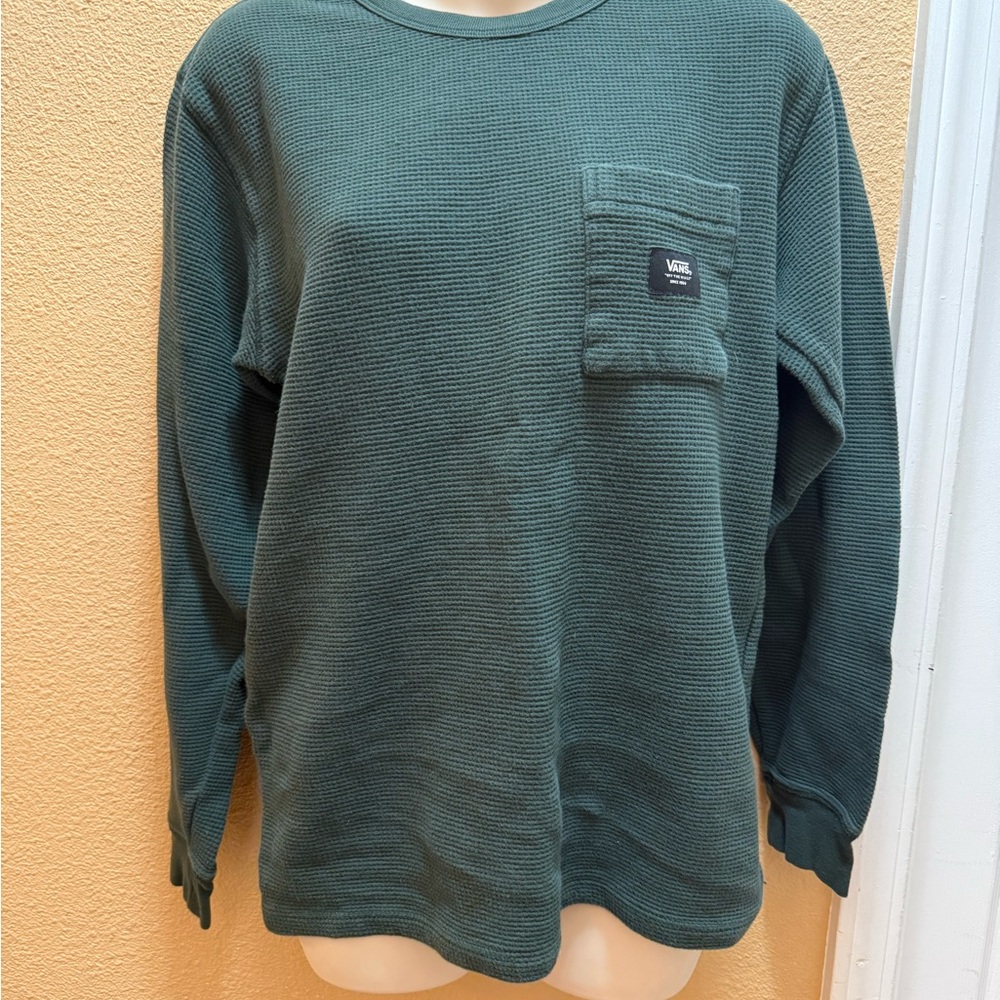 Vans Olive Waffle Knit Pullover